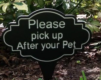 Dog Poop Sign, Dog Sign, Curb Your Dog, Please Clean Up After Your Pet, Clean Up After Your Dog Sign, Dog Lawn Sign, Pick Up Poop, Yard Sign