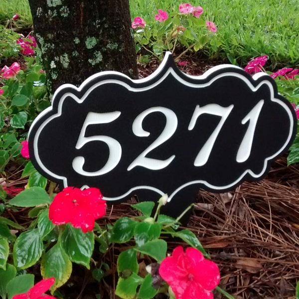 Address Sign for Yard, Address Sign, House Number Sign, House Numbers, House Number Sign Stake, House Number Plaque, House Number Yard Sign