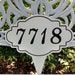 House Number, House Number Plaque, Address Sign, House Number Yard Sign ...