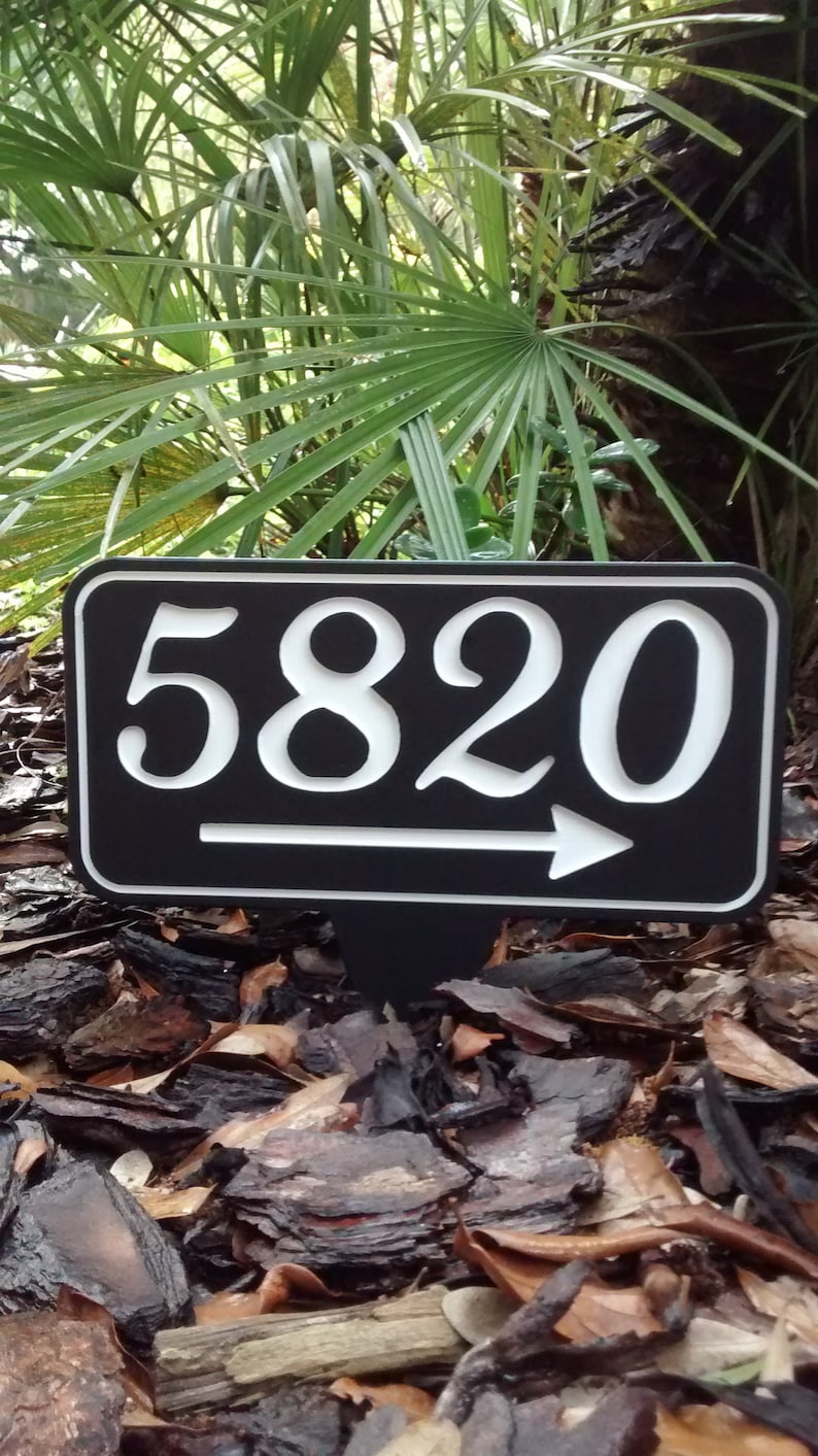 House Numbers Address Numbers Address Sign Arrow House Etsy
