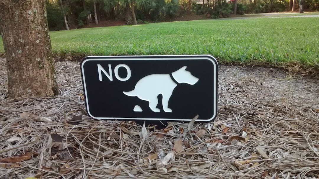 No Pooping Dog Sign, No Pooping, No Pooping Yard Sign, No Pooping Lawn