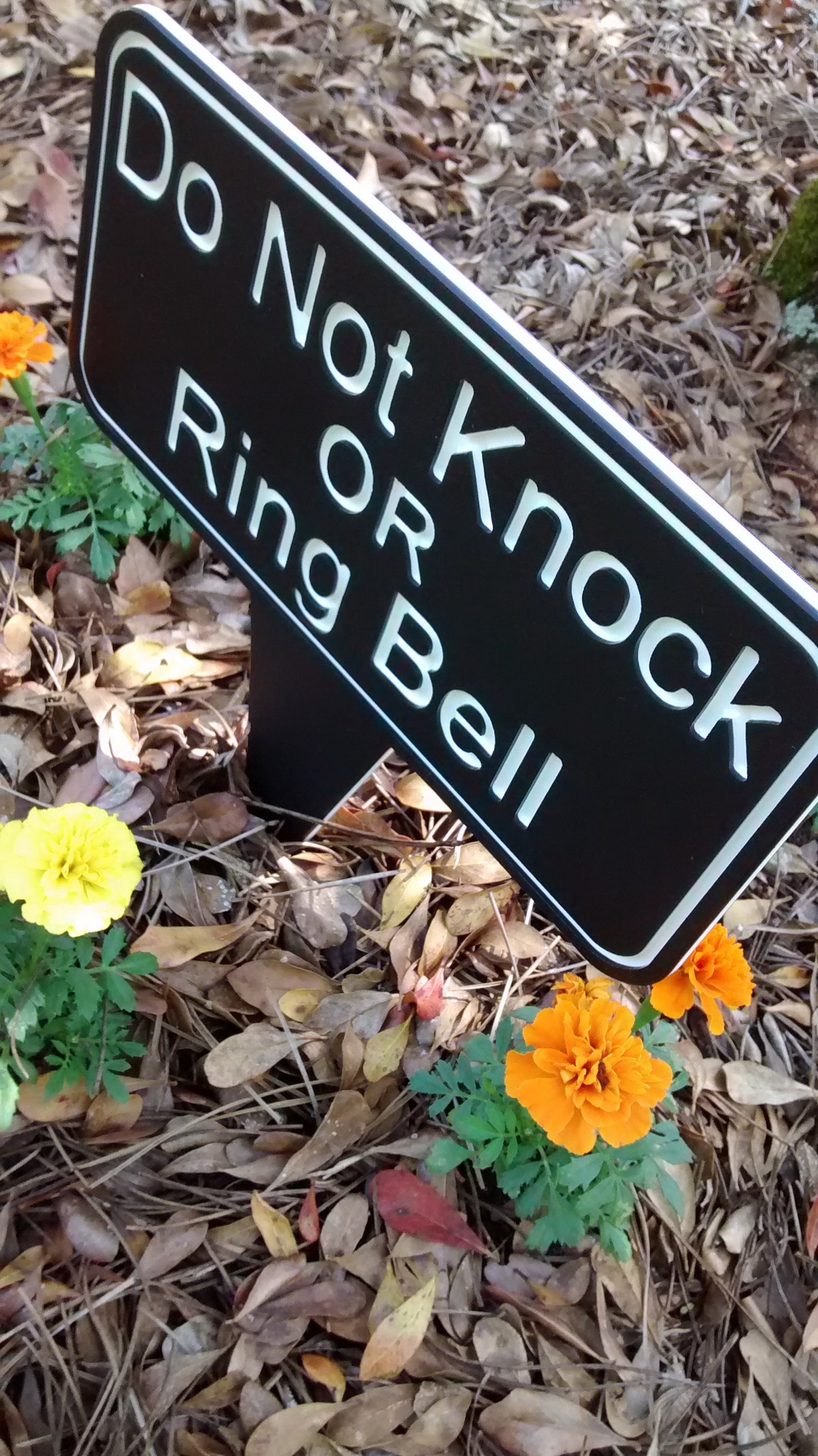 Do Not Knock or Ring Doorbell Sign Do Not Knock Sign Do Not Etsy