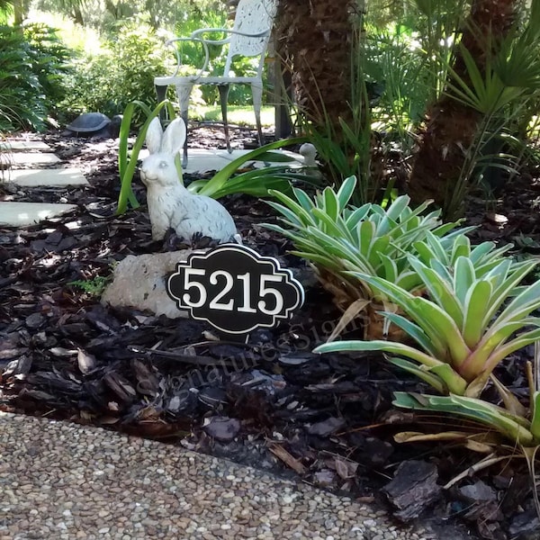 Address Sign for Yard, Address Sign, House Number Sign, House Numbers, House Number Sign Stake, House Number Plaque