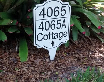 Números de casa con flecha, números de dirección, letrero con números de dirección, letrero con número de casa, letrero con dirección para casa, letrero grabado, placa para casa
