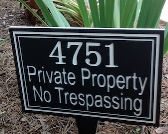 Private Property, Private Property Sign, No Trespassing, No Trespassing Sign, Private Property Yard Sign, Keep Out, Posted No Trespassing.