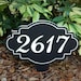 House Number, House Number Plaque, Address Sign, House Number Yard Sign ...