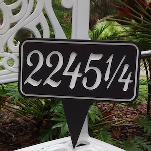 Classic Smooth Spanish Style Address Numbers