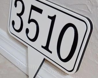 Address Sign for Yard, Address Sign, House Number Sign, House Number's, House Number Sign Stake, House Number Plaque, House Number Yard Sign