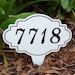 House Number, House Number Plaque, Address Sign, House Number Yard Sign ...