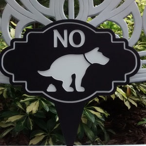 No Pooping Dog Sign, No Pooping, No Pooping Yard Sign, No Pooping Lawn Sign, No Dog Pooping Garden Stake, No Pooping Yard Art, Dog Sign