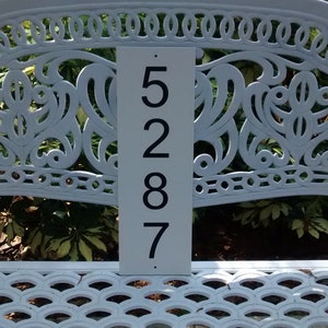 House Numbers Sign, Address Numbers Sign, Address Plaque, Numbers Plaque, Vertical Address Sign, Weatherproof Outdoor Sign, Door Number