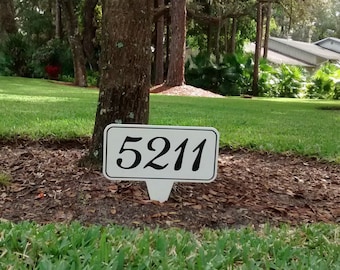 Address Sign for Yard, Address Sign, House Number Sign, House Numbers, House Number Sign Stake, House Number Plaque, House Number Yard Sign.