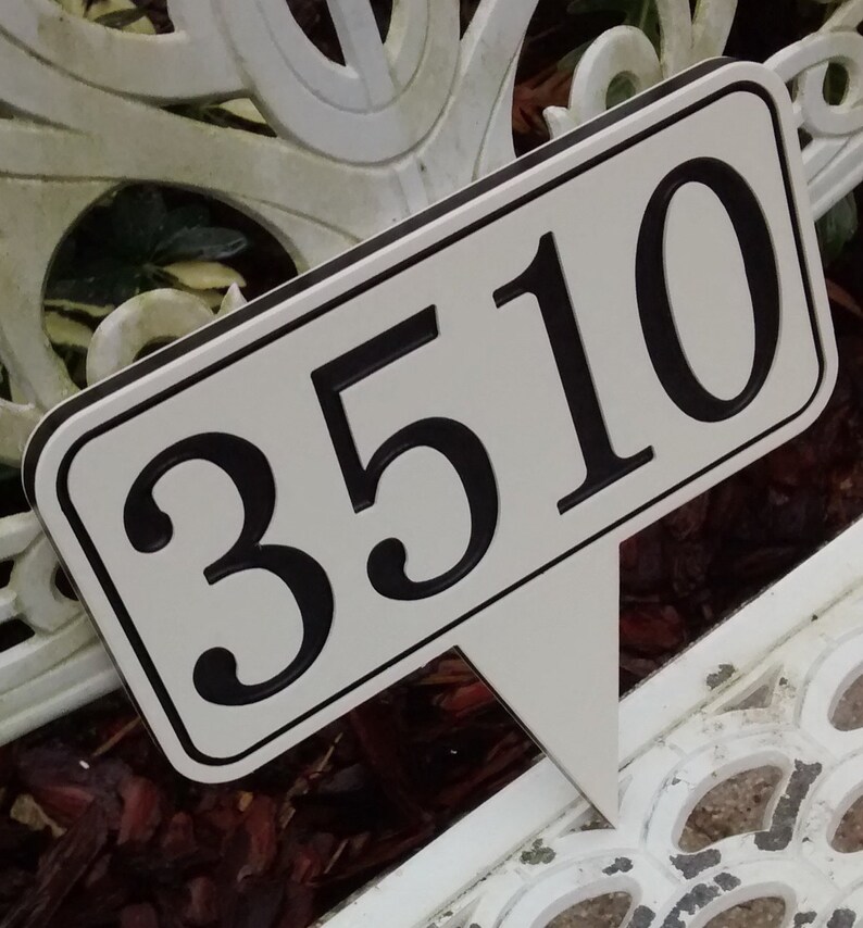 Numbers for House Horizontal House Number Horizontal House Etsy