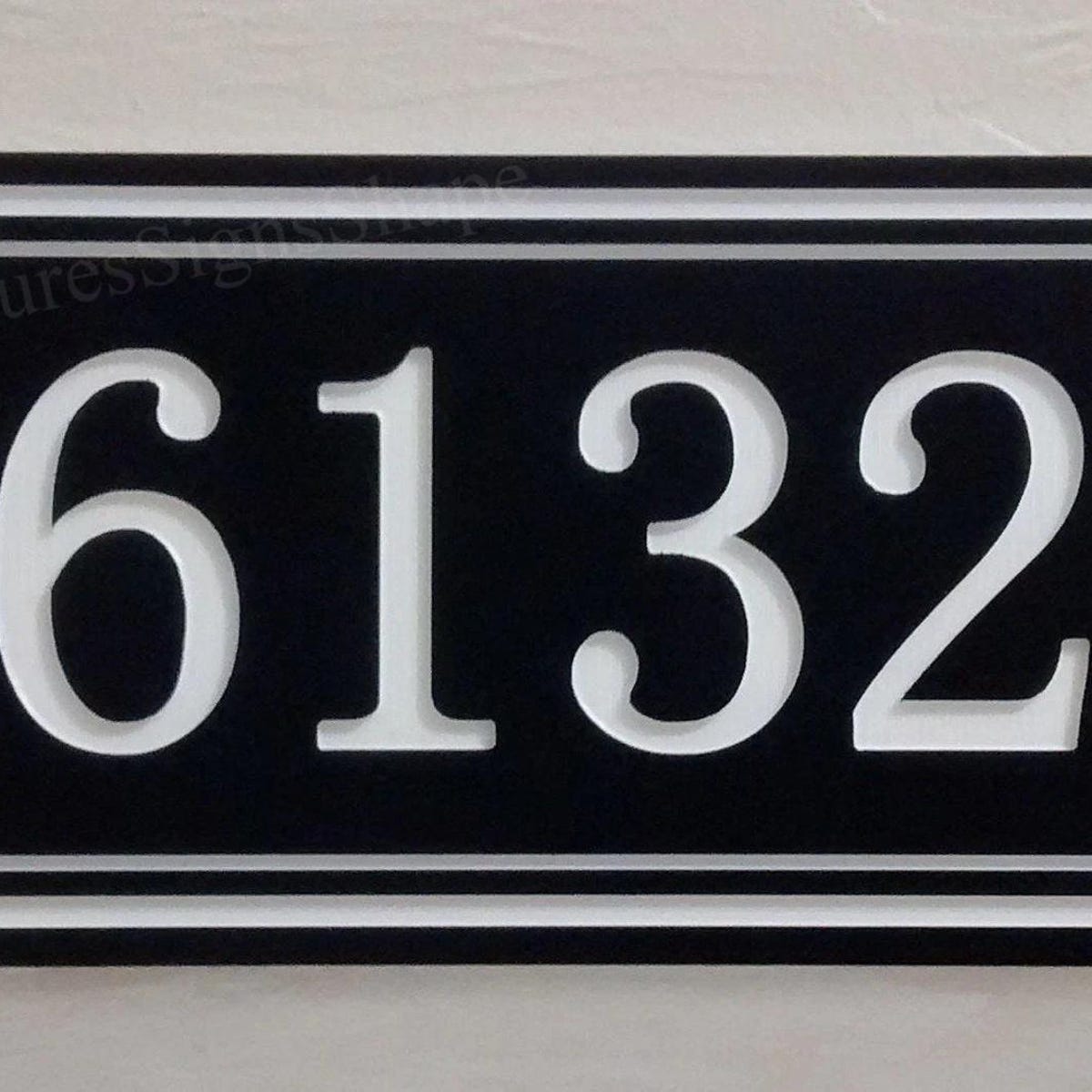House Numbers Plaque Medium Size, Address Plaque, House Number, Address Sign, Weatherproof. - Etsy