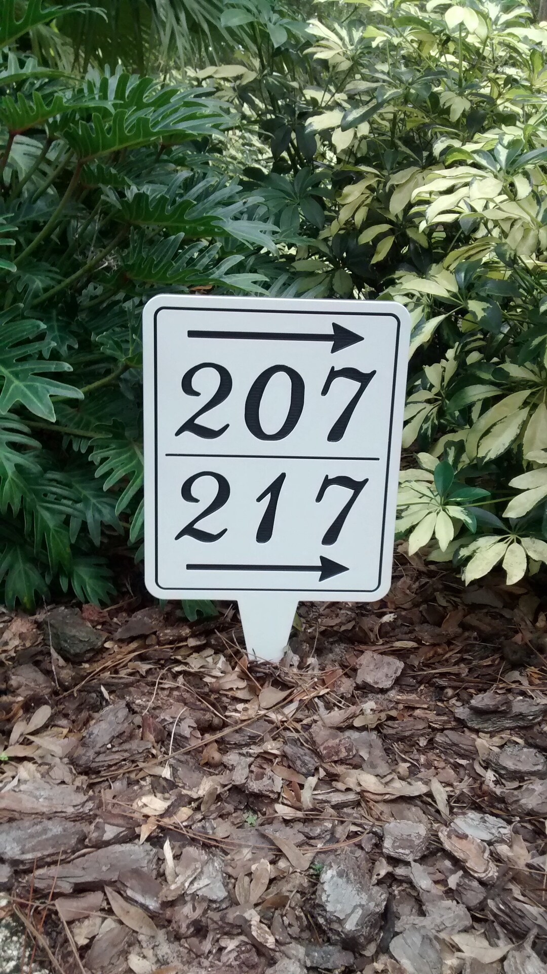 House Numbers With Arrow, Personalized Address Sign, Custom Address Sign, Custom Number Sign