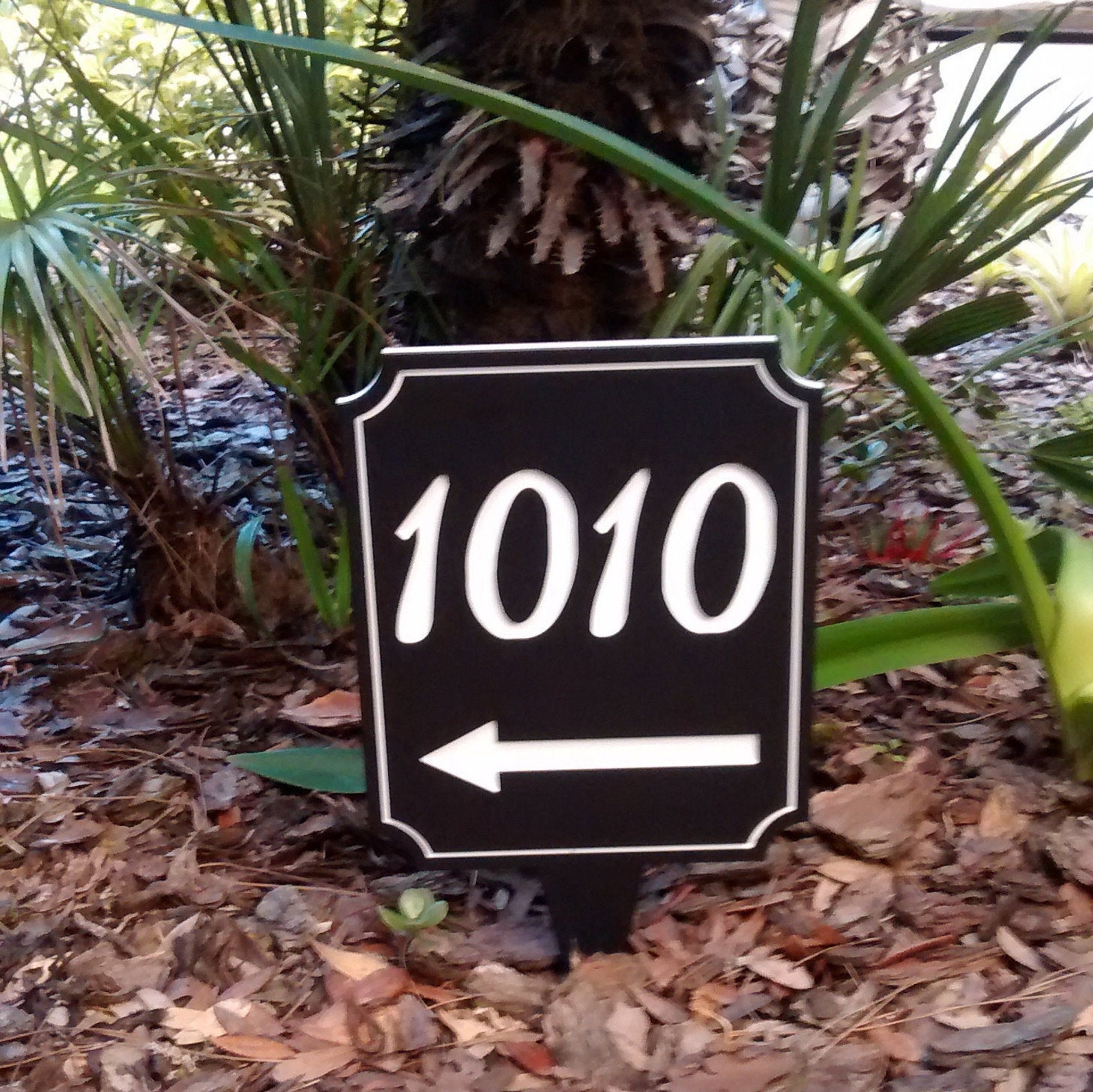 Arrow Address Sign House Number With Arrow House Number With Etsy