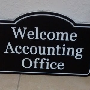 Custom Business Sign, Office Sign, Modern Business Sign, Custom Text Sign, Business Name, Door Sign, Custom Building Sign,  Engraved Office