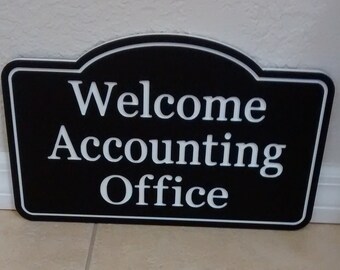 Custom Business Sign, Office Sign, Modern Business Sign, Custom Text Sign, Business Name, Door Sign, Custom Building Sign,  Engraved Office