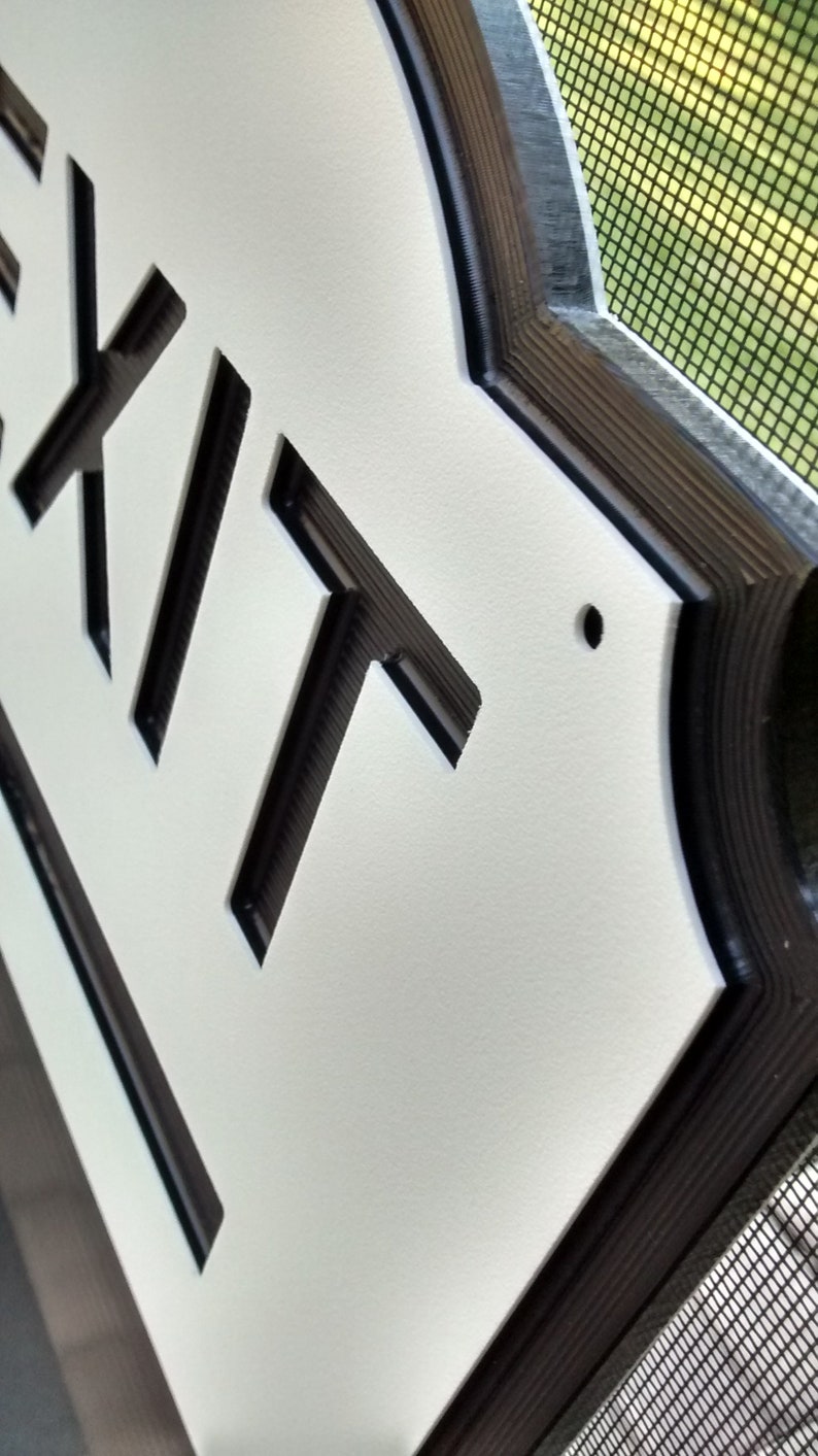 Exit Sign Shop Sign Business Sign Signs With Arrows Office Etsy