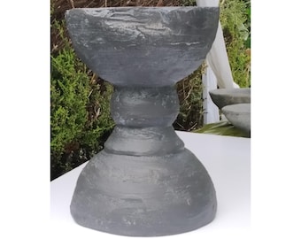 by ShieldsandBronne Stone sidetable sculptural modern minimalist