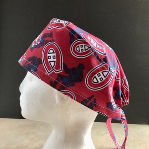 Skull Cap Montreal Canadians Habs Men’s Surgical Scrub Hat 