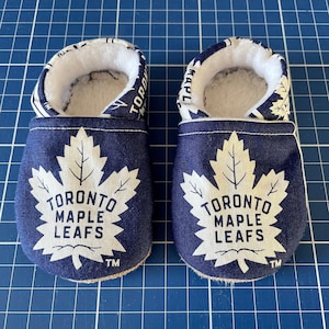 Toronto Maple Leafs Babyschuhe, Hockey Booties, NHL Hockey Kanada, TML Babyschuhe, Toronto Maple Leafs, Babyschuhe Schwangerschaftansage