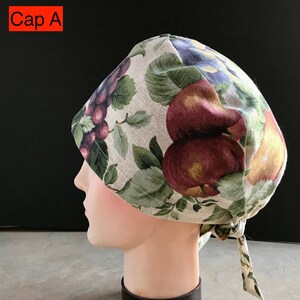 Kochmütze, Chirurgische Mütze, Krankenschwesternmütze, Fruchtiger Peelinghut, Knöpfe aufgenäht, Krankenhausmütze, ChemoMütze, Zahnmütze, Scrub Cap, Kochmütze