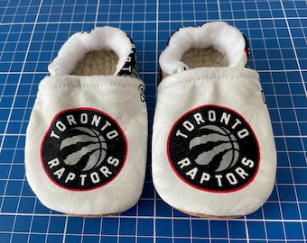 Toronto Raptors Baby Booties: NBA Basketball Soft-Sole Shoes