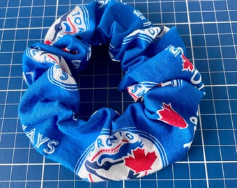Toronto Blue Jays Scrunchies, Baseball Scrunchie, Ponytail Holder