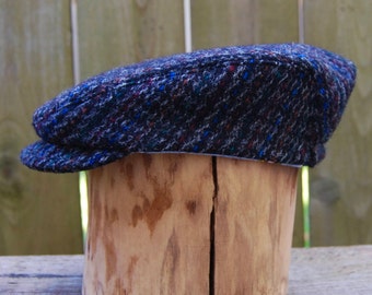Upcycled Harris Tweed Newsboy Cap (3-9 mths)