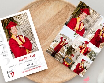 Graduierung Einladung Vorlage | Gestalte mit Canva | Perfekt für die Grad-Party | Sofortdownload | Jahrgang 2026 einladen | Zum Selbermachen