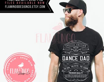 Tanzen Dad SVG PNG - Lustiges Papa Shirt Design (Digitaler Download)