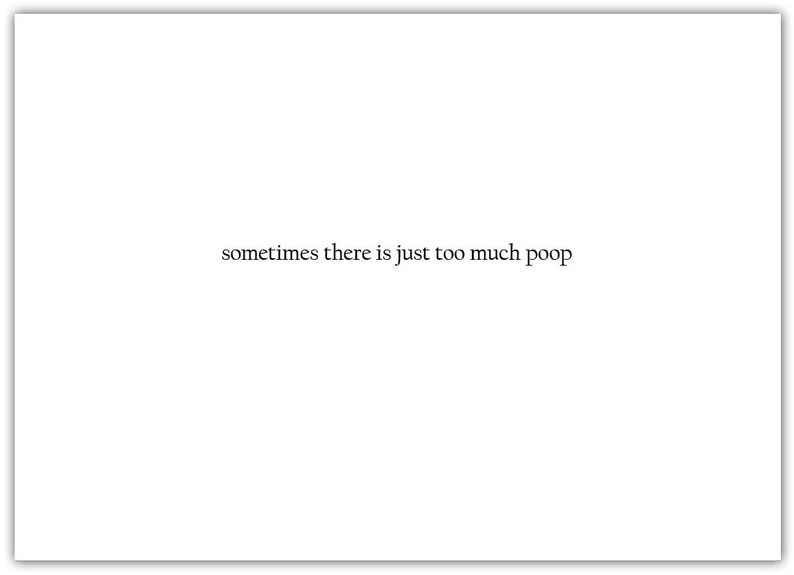 Too much poop in a friend/'s life calls for this DIY card to say you care