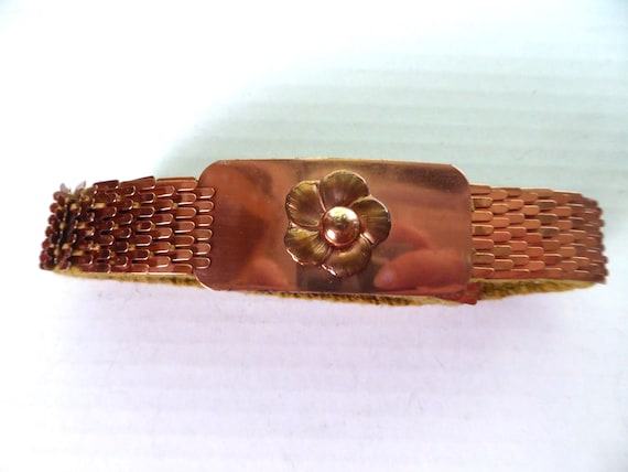 Vintage Cooper Colored Stretch Snake Belt - Etsy display picture 1