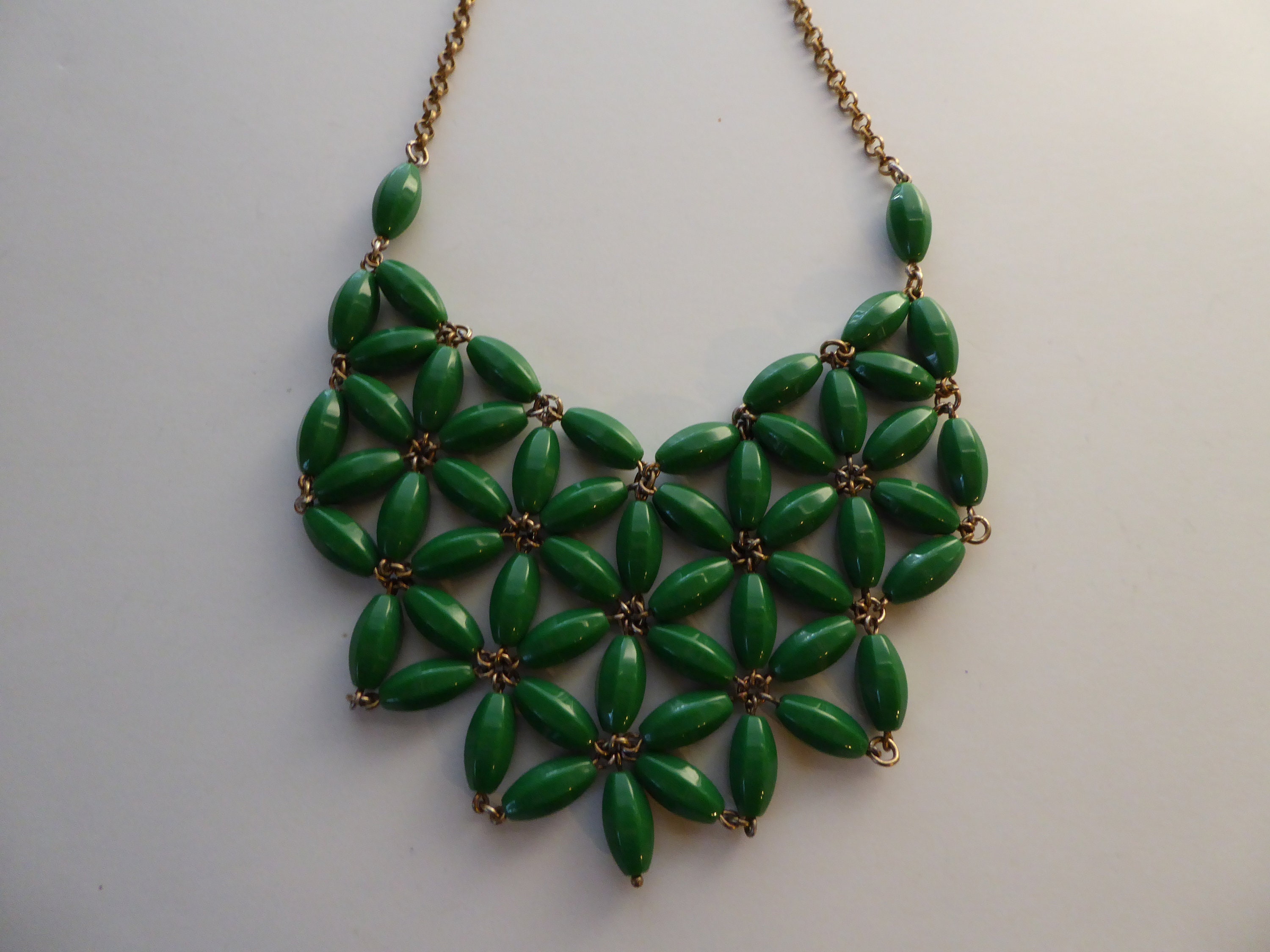 J crew green best sale necklace