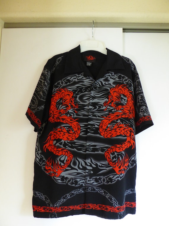 Vintage Men's Dragon Clothing Shirt Size S - image 1