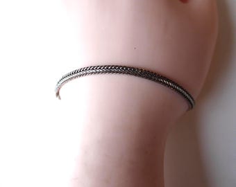 925 Sterling Silver Vintage Italy RCI Snake Link Bracelet 7.25