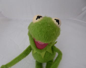 Vintage Kermit Der Frosch Jim Henson Muppet offizielle Puppe klein