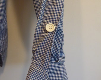 Chemise Royal Robbins Homme – Bleu à Carreaux Gingham – Manches Courtes – Taille M (occasion)