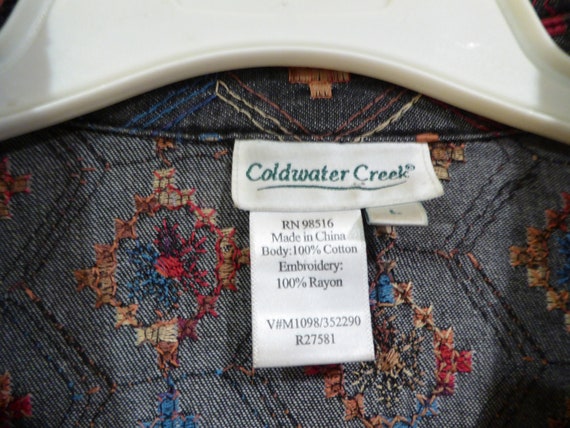 Vintage Coldwater Creek L Jean Jacket Lightweight… - image 5