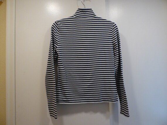 Vintage Womens Sz S Ralph Lauren Polo Front 1/4 Zip Blue