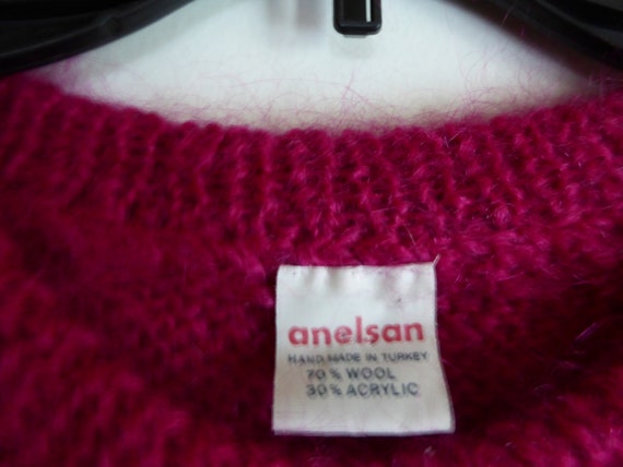 Vintage Turkish Sweater by Anelsan Handmade  Wool… - image 3