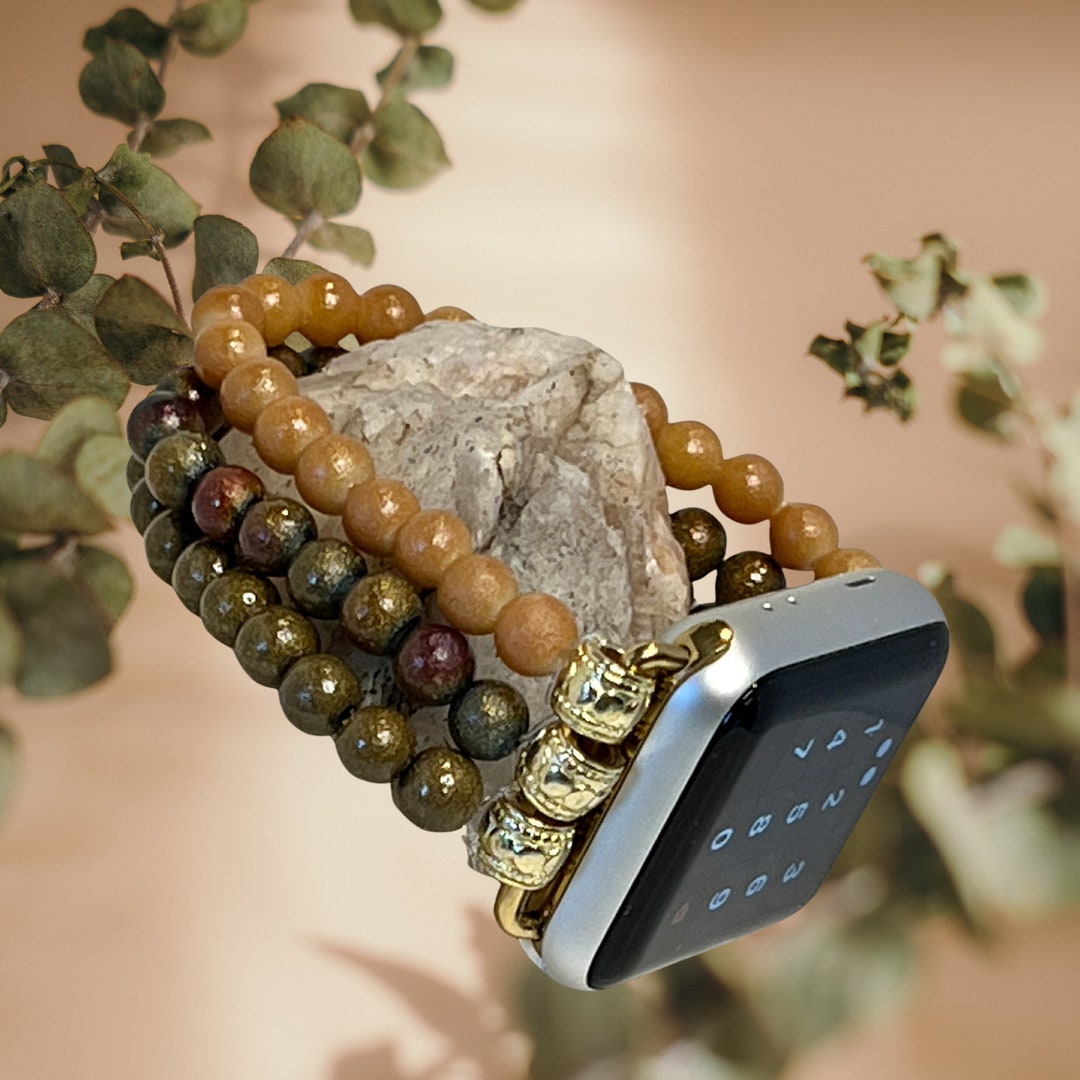 Watch Bead Band, Beaded Watch Band 3842 Mm Watch Band, Amber