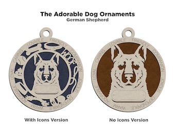 Dog Ornaments 2 - Pet Ornament / Pet memorial Keepsake