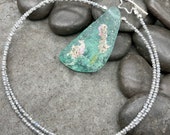 Ancient Roman Glass and Labradorite Beaded Necklace