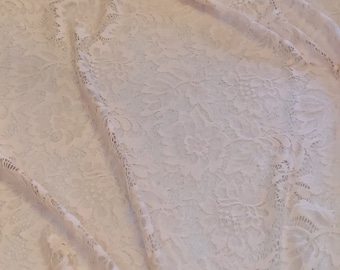 Dark Blush floral stretch chantilly lace; Colleen design 4-way stretch lace ; priced per 1 yard length