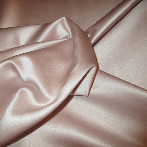 Duchess Satin Blush color; dull-finish satin, polyester for dressmaking; 60" wide; priced per 1 yard