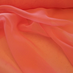 Polyester chiffon Rose Mauve color; 45&quot; wide chiffon fabric priced per 1 yard