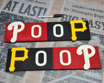 The XL (!) "P00P" ScoreBug!  Our biggest P00P yet!  (17" Wide)