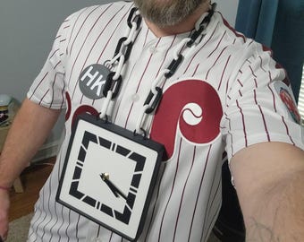 SAVE THE CLOCK (aka "Phlavor Phlav"!) Citizens Bank Park - Phillies Chain - Ultimate Fan Rally Necklace!